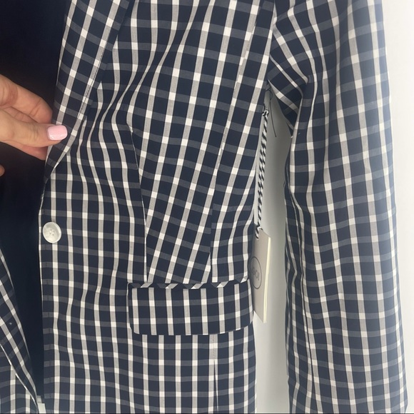 Nordstrom 1901 Charleston Checkered Cotton Blazer - Picture 6 of 12
